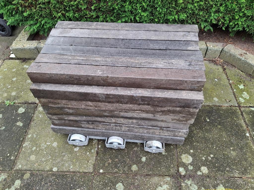 kunststof paaltjes, Tuin en Terras, Ophalen, Kunststof, Gebruikt, Minder dan 100 cm