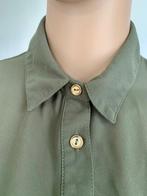 E162 Olijf-groen blousje blouse, top maat 36=S, Kleding | Dames, Blouses en Tunieken, Ophalen of Verzenden, Zo goed als nieuw