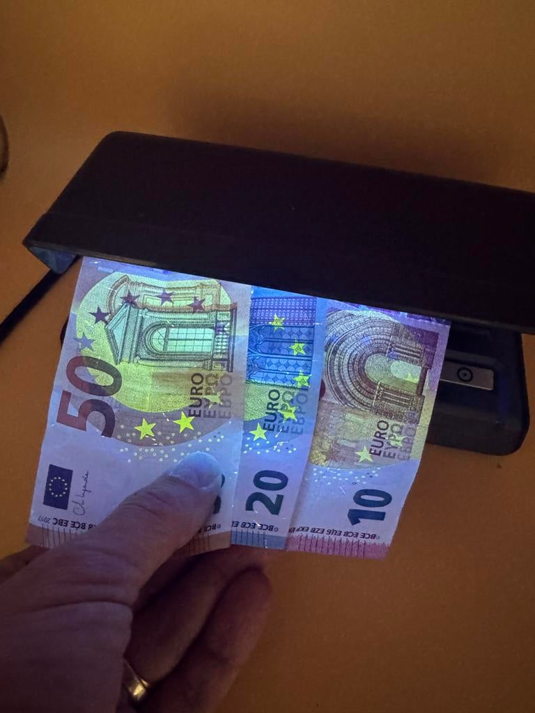 Safescan 50 Black Vals geld detector, ook voor ID’s, Ophalen of Verzenden