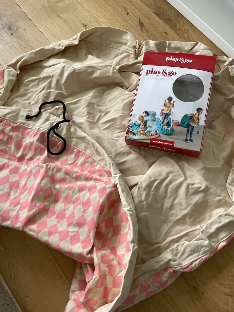 Play & Go Speelkleed/Opbergzak Roze Ruit - Nieuw!, Ophalen of Verzenden, Nieuw