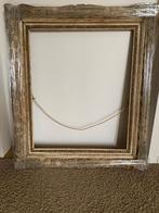 Oude houten lijst, bewerkt, Huis en Inrichting, Woonaccessoires | Lijsten, Ophalen, Gebruikt, 75 cm of meer, 50 tot 75 cm