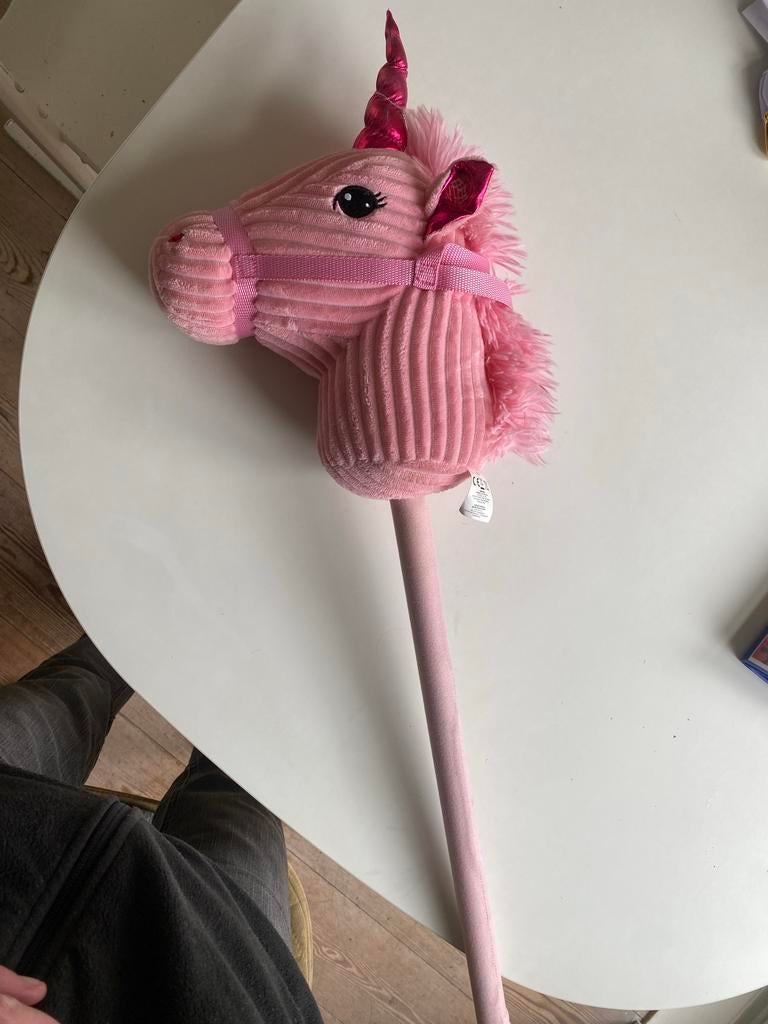 Roze eenhoorn stokpaard met geluid, Ophalen, Gebruikt, Meisje