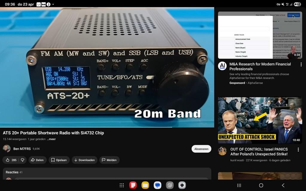 NIEUWE ATS 20+ Wereldontvanger FM AM LW SSB LSB met antenne, Ophalen of Verzenden