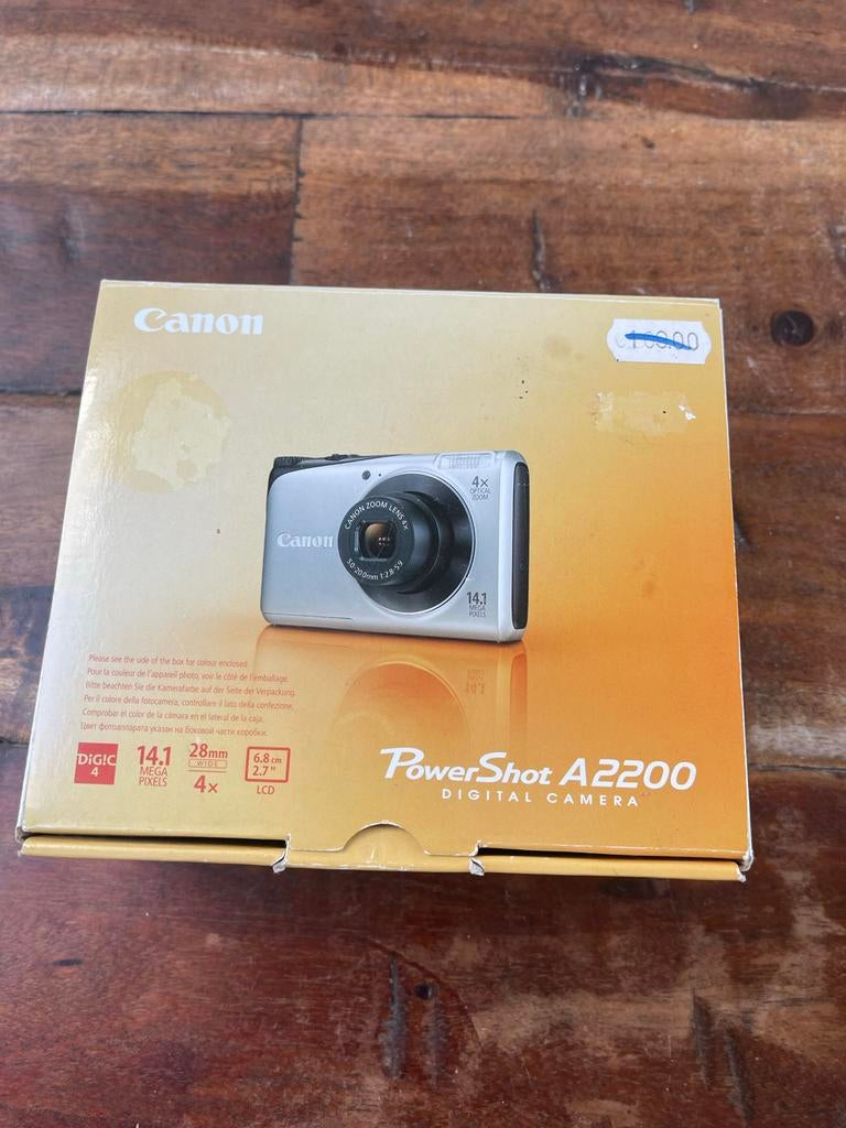 Canon PowerShot A2200 Digitale Camera - Zilver, 14.1 MP, Canon, Compact, Ophalen of Verzenden, Zo goed als nieuw