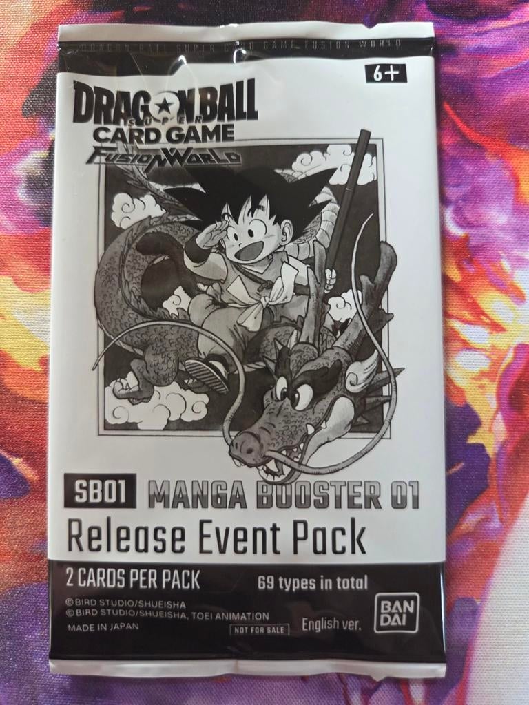Dragon ball fusion world manga booster 01 release event pack, Ophalen of Verzenden, Nieuw, Booster, Foil