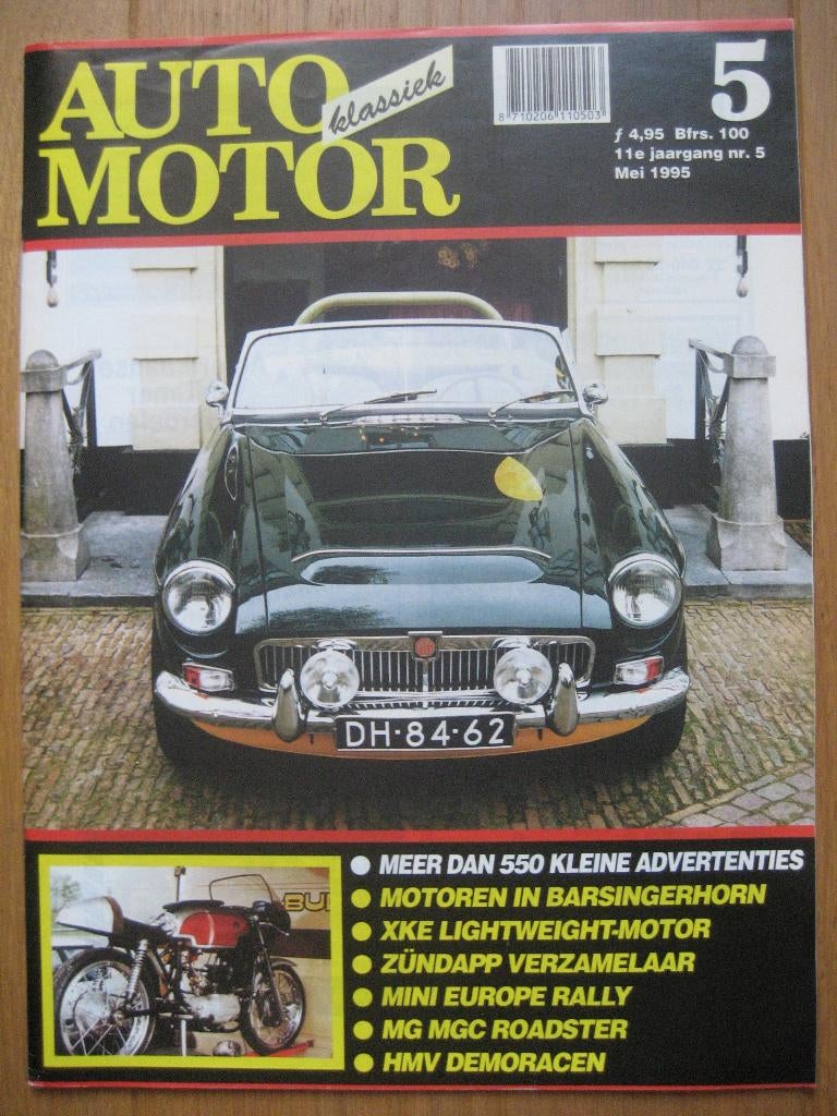 Auto Motor Klassiek 5 1995 MG C, Zündapp, Jaguar XKE, Mini, Ophalen of Verzenden, Nieuw, Overige merken