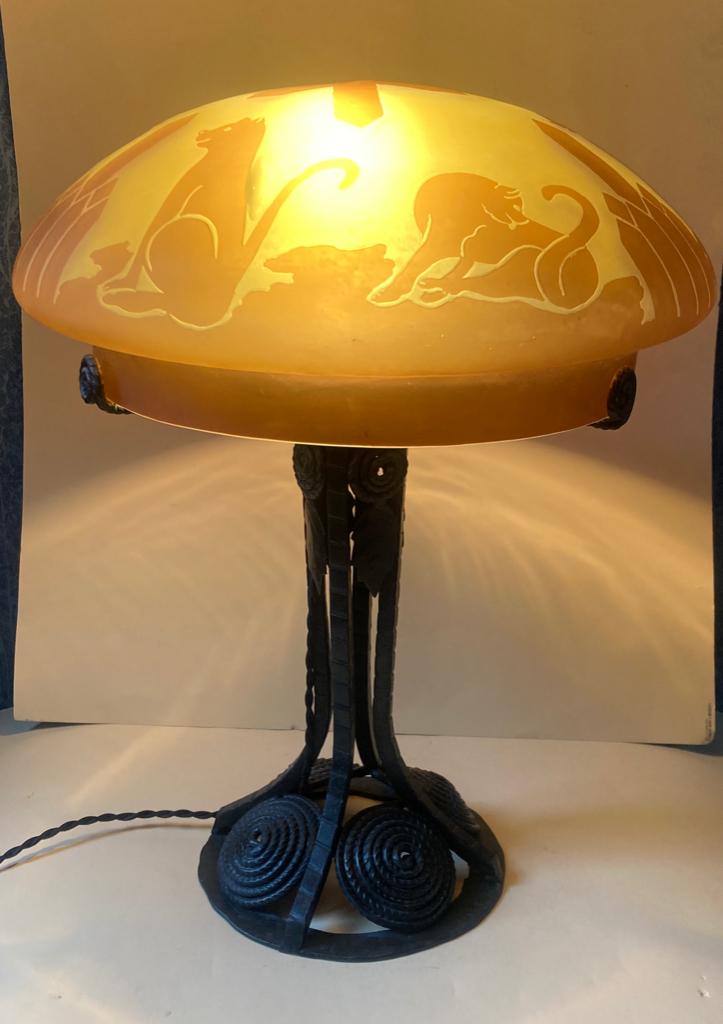 Charles Schneider Tafel/Bureaulamp, Antiek en Kunst, Antiek | Lampen, Ophalen of Verzenden