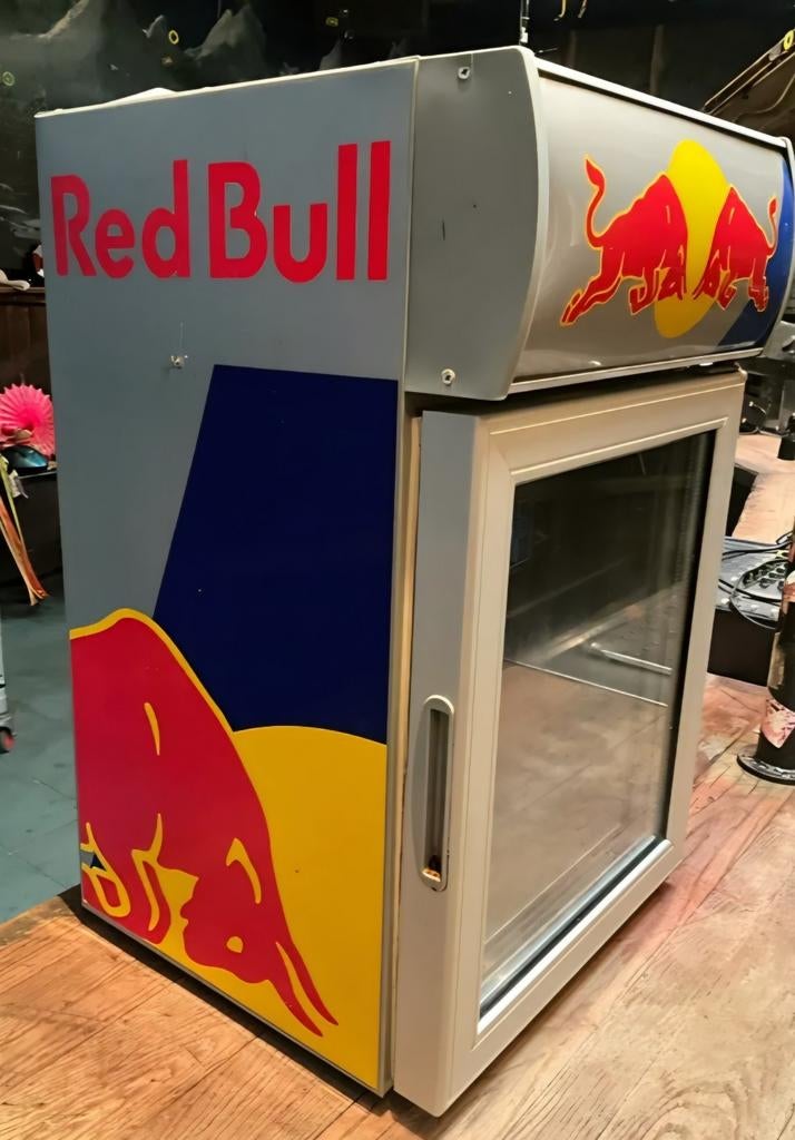Redbull koelkast, Ophalen, Gebruikt, Reclamebord