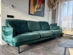 Groene Velvet Bank - 4-persoons, Huis en Inrichting, Ophalen, 250 tot 300 cm, 75 tot 100 cm, Zo goed als nieuw