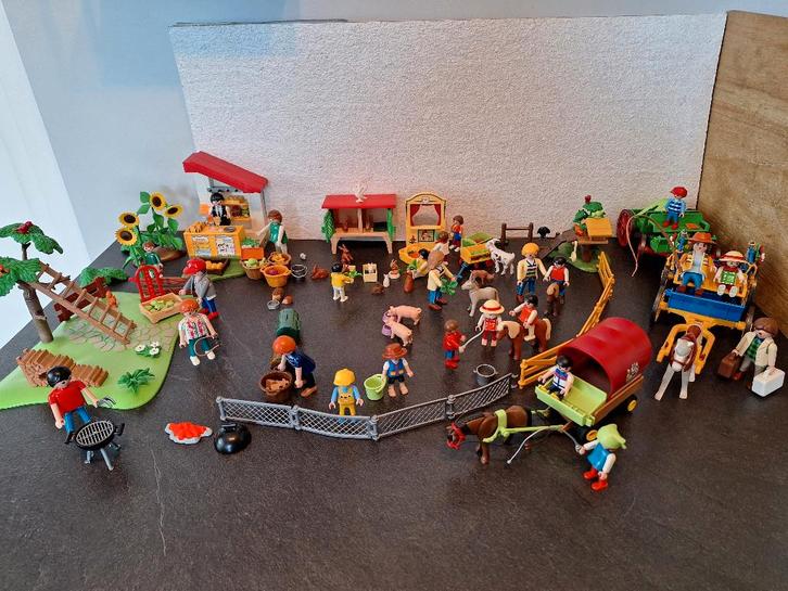 Playmobil ponymarkt met braderie, Diversen, Rommelmarktspullen, Gebruikt, Ophalen of Verzenden
