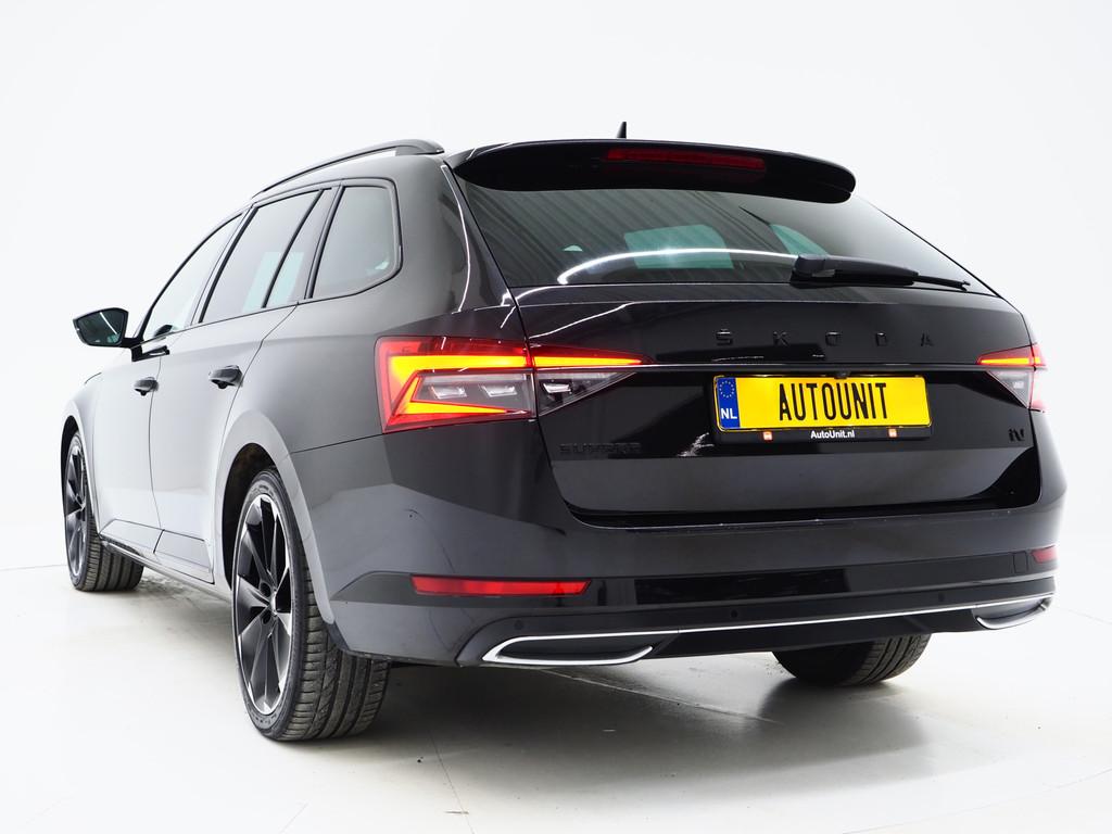 Skoda Superb Combi 1.4 TSI iV Sportline | Sportstoelen | Ada, Auto's, Skoda, Gebruikt, Zwart, 4 cilinders, Zwart