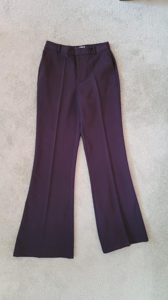 Costes flared pantalon maat S kaki en zwart, Ophalen, Zo goed als nieuw, Zwart, Lang