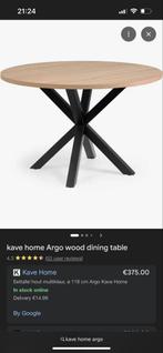 Mooie ronde eettafel, Ophalen, 100 tot 150 cm, Zo goed als nieuw, Vier personen