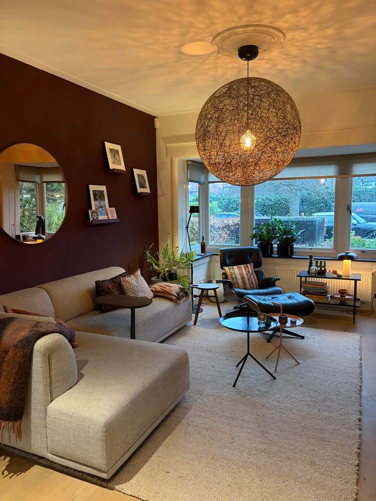 Moooi Random Light Rond 80cm Zwart Design Hanglamp, Ophalen, Zo goed als nieuw, Kunststof, 75 cm of meer