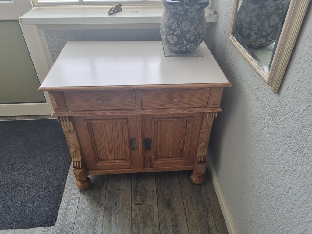 Gebruikt Teak Kastje - 80x50x72 cm, Huis en Inrichting, Kasten | Overige, Ophalen
