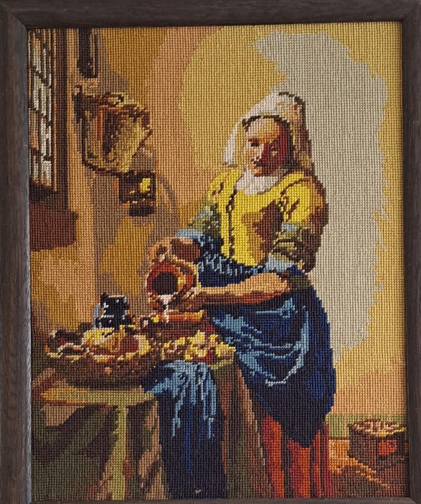 Schilderij melkmeisje, Ophalen