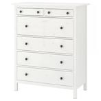 IKEA Hemnes ladekast wit, 6 lades, Ophalen, 5 laden of meer, 100 tot 150 cm, Zo goed als nieuw