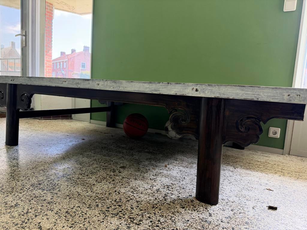 Antieke Chinese presentatietafel / podium (1x2m), Ophalen