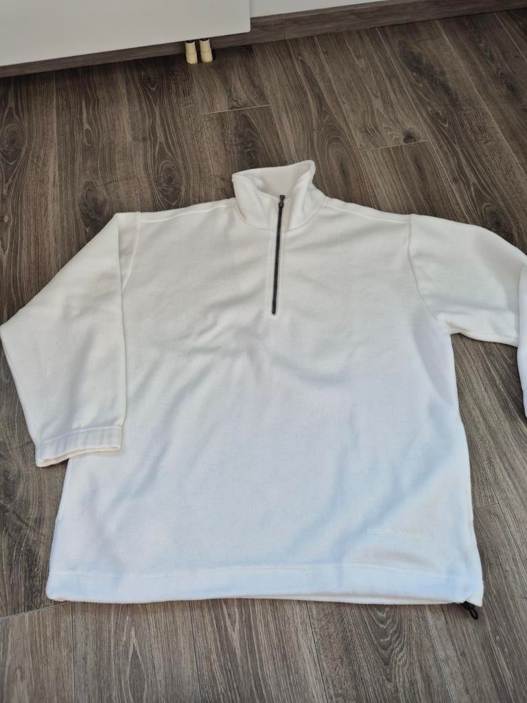 Witte Campagnolo fleece trui met rits, maat L, Maat 52/54 (L), Campagnolo, Wit, Ophalen of Verzenden