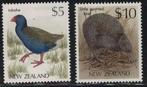 C205 Nieuw-Zeeland 1021+1070 ongebruikt met plakker Vogels, Verzenden, Postfris, Dier of Natuur