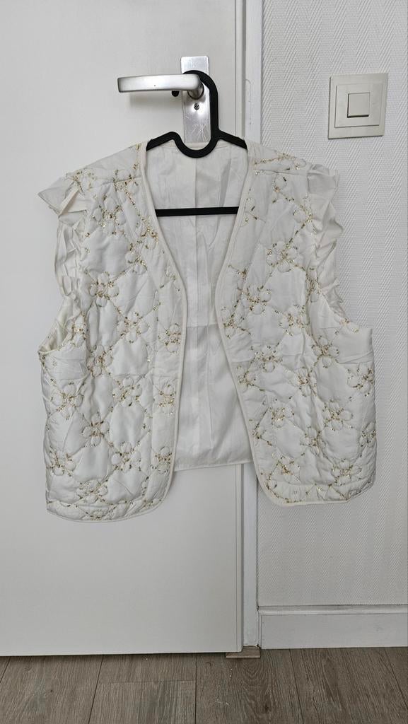 Wit gilet nieuw, Kleding | Dames, Ophalen of Verzenden, Nieuw, Maat 42/44 (L), Wit