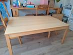 Houten tafel, Huis en Inrichting, Tafels | Eettafels, Ophalen, Rechthoekig, 100 tot 150 cm, 50 tot 100 cm