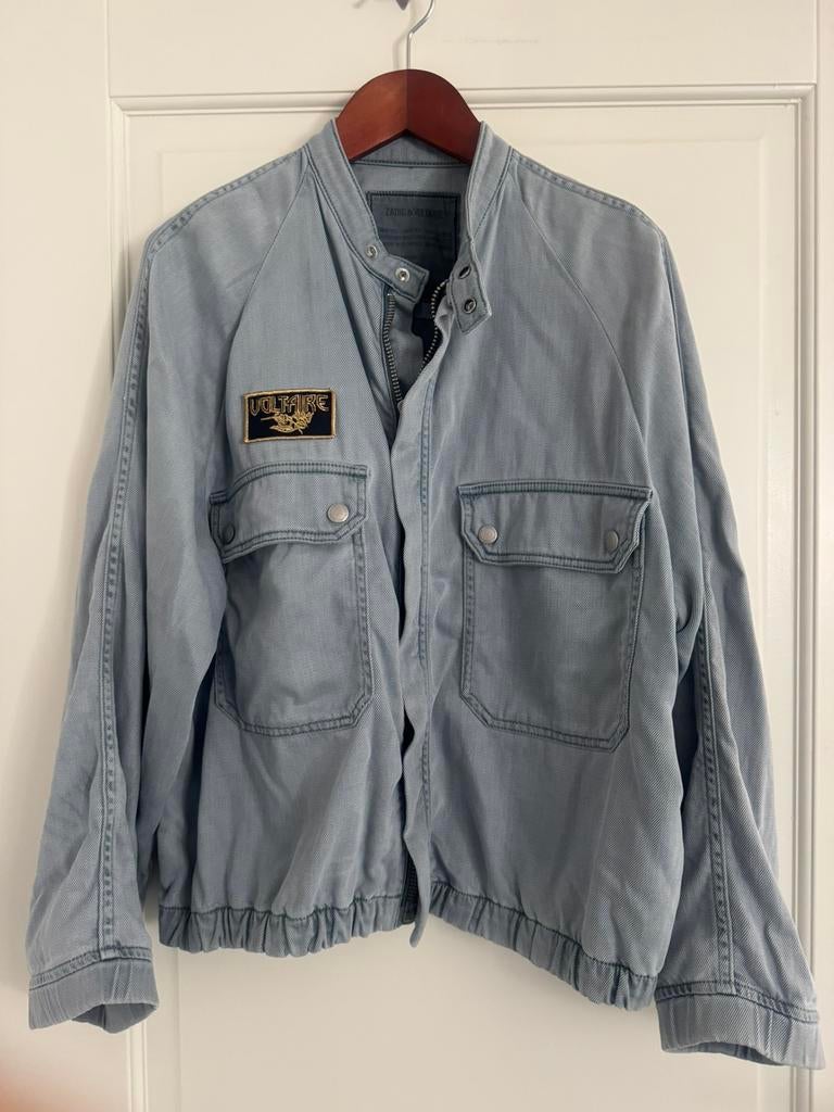 Zadig&Voltaire jasje denim z.g.a.n. mt40/46, Ophalen of Verzenden, Zo goed als nieuw, Maat 38/40 (M), Blauw