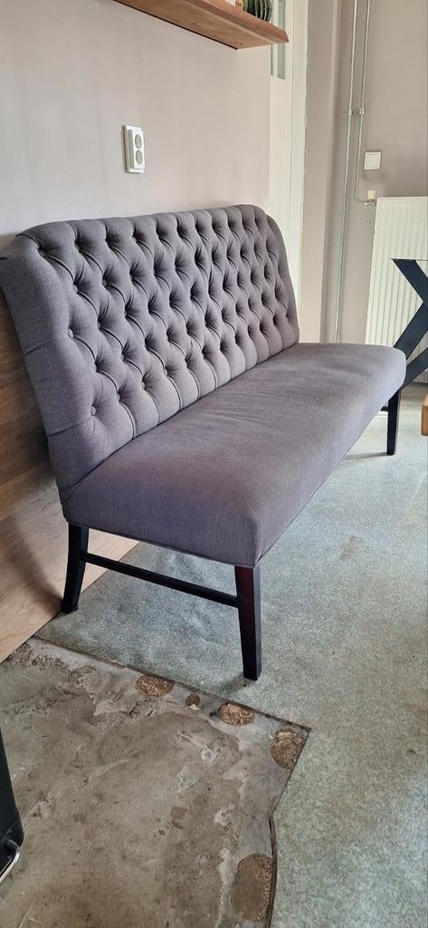 Eetkamerbank in nette staat, Huis en Inrichting, Banken | Bankstellen, Gebruikt, Rechte bank, Driepersoons, Stof, Ophalen