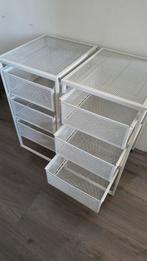 2x Bureau lade kastjes - Wit metaal, Huis en Inrichting, Kasten | Ladekasten, Minder dan 50 cm, Gebruikt, Modern, functioneel