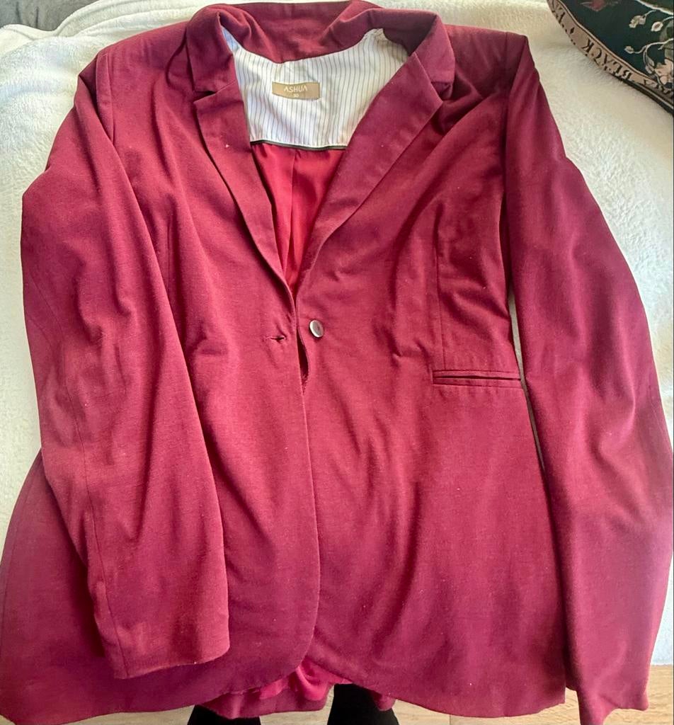 Renner Burgundy Blazer – Stylish & Flattering, Kleding | Dames, Maat 46/48 (XL) of groter, Ophalen of Verzenden, Jasje, Gedragen