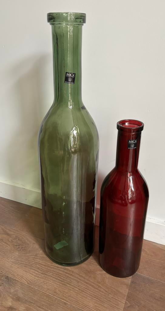 Mica Decorations vazen, Huis en Inrichting, Woonaccessoires | Vazen, Ophalen, Nieuw, Glas, 50 tot 75 cm