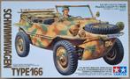 Tamiya 1:35 #35224 WWII German Pkw.K2s Schwimmwagen Type 166, 1:32 tot 1:50, Overige typen, Nieuw, Ophalen of Verzenden
