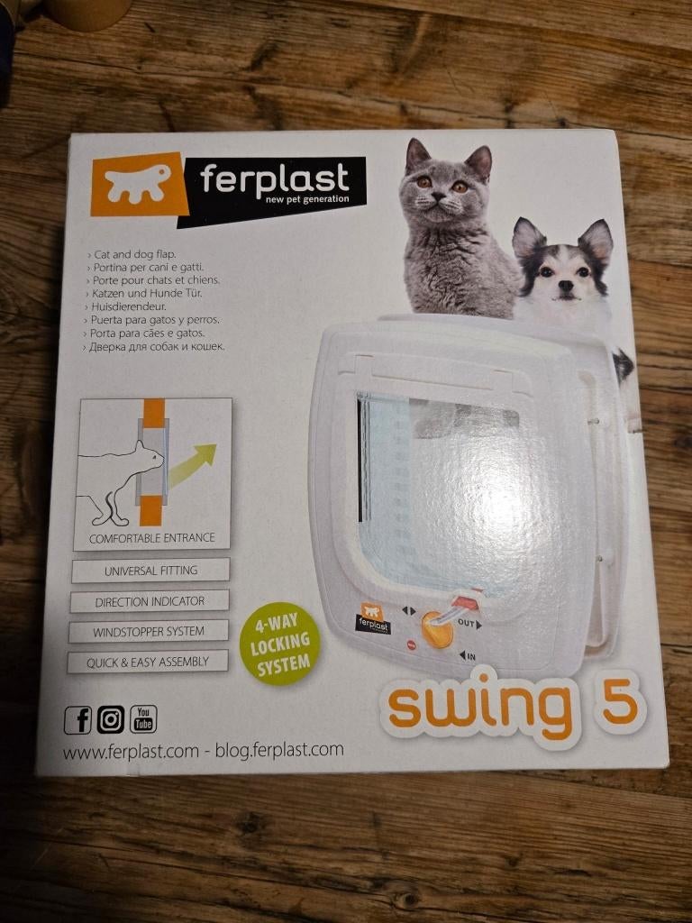 Kattenluik Swing 5 - Ferplast + verlengtunnels (nieuw), Ophalen of Verzenden, Nieuw