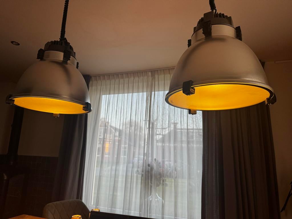 Industriële lampen Italiaans design Castaldi Illuminazione, Huis en Inrichting, Ophalen, Zo goed als nieuw, Metaal, 75 cm of meer