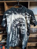 Shagall T-shirt met Indianenprint - Maat M, Kleding | Heren, T-shirts, Shagall, Maat 48/50 (M), Zwart, Ophalen of Verzenden