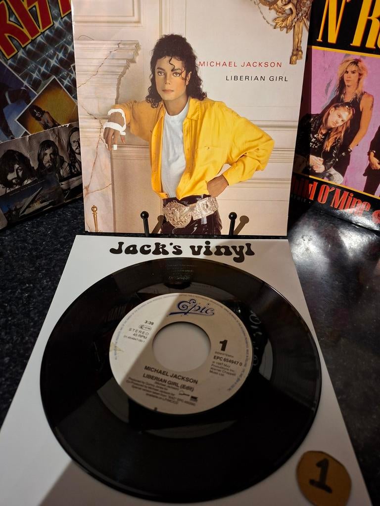 Michael Jackson - Liberian Girl 7 inch Single 1989/1, Cd's en Dvd's, Vinyl | Pop, Ophalen of Verzenden, Gebruikt, 7 inch