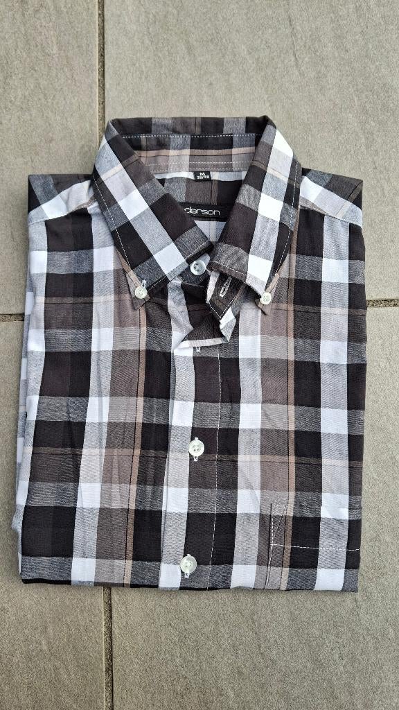 M 39-40 Heren blouse Henderson, Kleding | Heren, Overhemden, Zo goed als nieuw, Wit, Henderson, Halswijdte 39/40 (M)