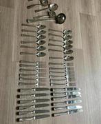 Verzilverd bestek Haags lofje, Ophalen of Verzenden, Zo goed als nieuw, Vaatwasserbestendig, Zilver