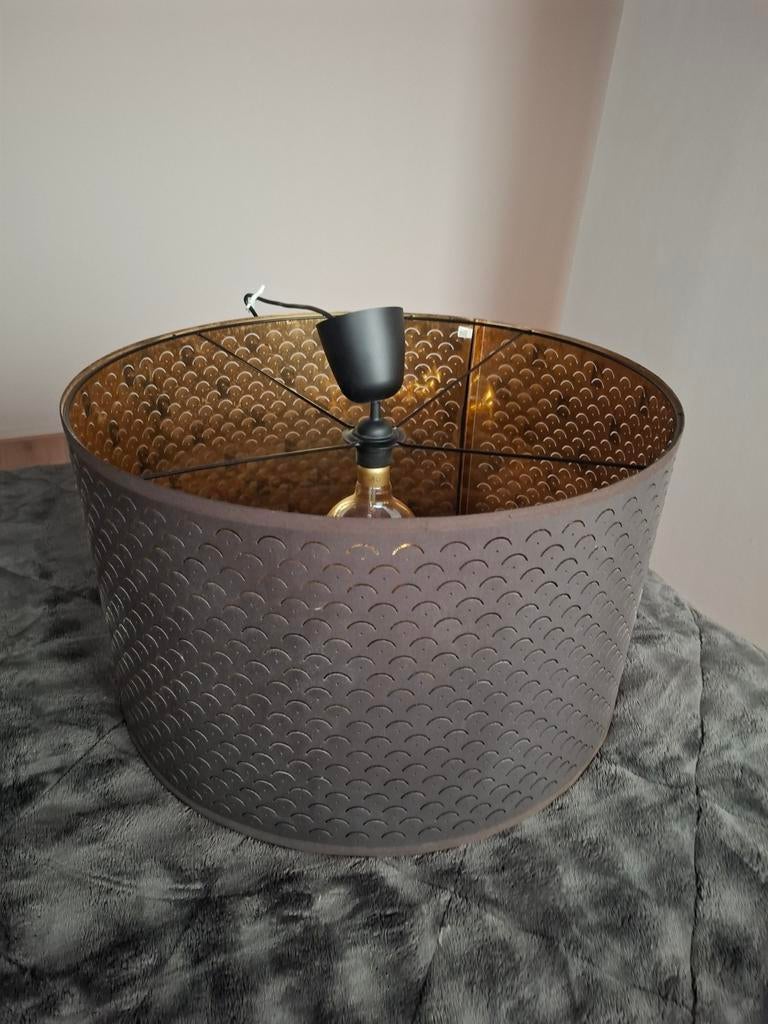 Hanglamp incl bol, Huis en Inrichting, Lampen | Lampenkappen, Ophalen, Zo goed als nieuw, Rond