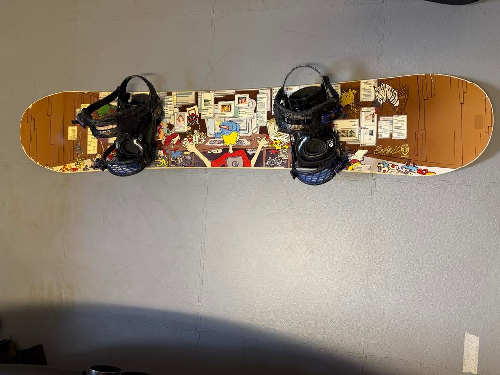 Nitro Snowboard 149cm met bindingen - Gebruikt, Sport en Fitness, Snowboarden, Ophalen, Gebruikt, Board