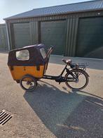 Vogue 3 Elektrische Bakfiets met Kussenset Cognac, Fietsen en Brommers, Fietsen | Bakfietsen, Ophalen, Gebruikt, 4 kinderen of meer