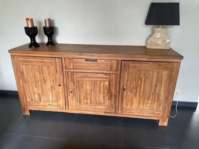 Mango houten dressoir, Huis en Inrichting, Ophalen, Gebruikt, Met deur(en), 150 tot 200 cm