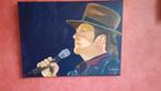 portret Andre Hazes acryl op canvas lia van langen, Ophalen of Verzenden