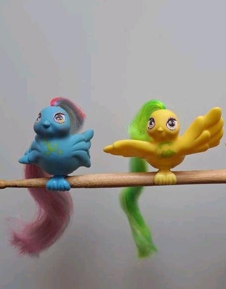 2 kuifstaartjes / Fairy Tails / Fairy tail birds, Ophalen of Verzenden