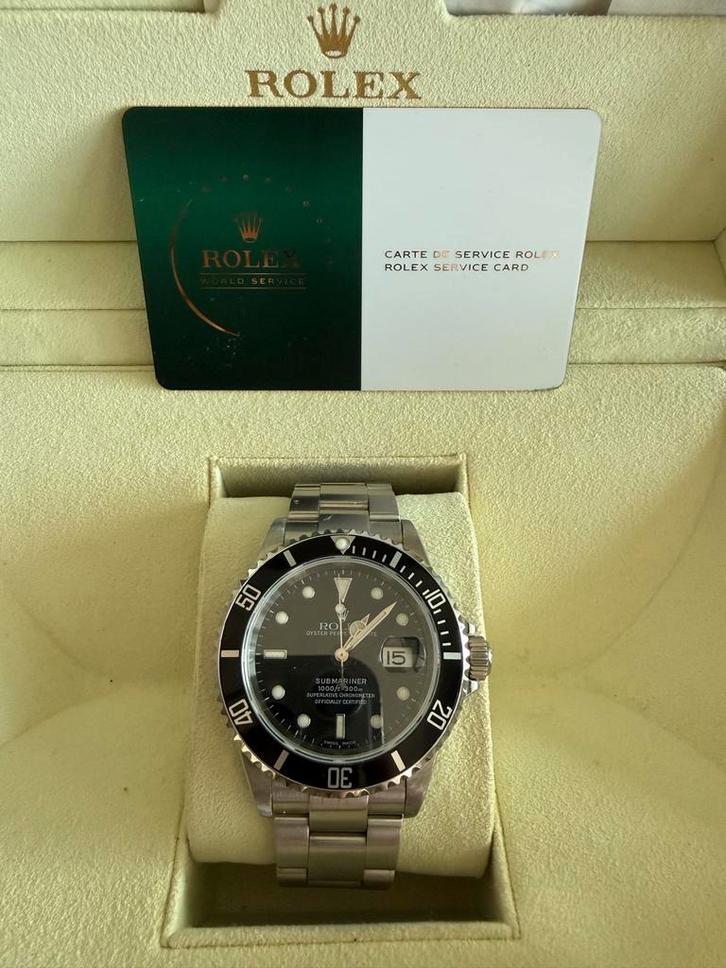 Rolex Submariner Date 16610 - Staal -, Sieraden, Tassen en Uiterlijk, Horloges | Heren, Nieuw, Polshorloge, Rolex, Staal, Staal