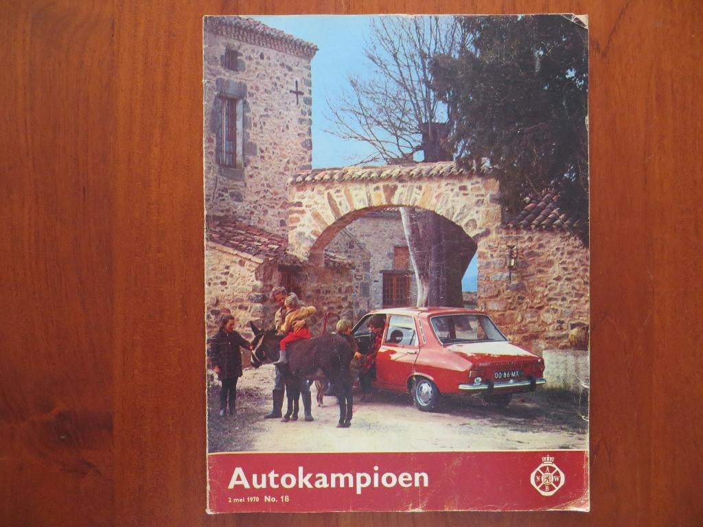 Autokampioen 18 1970 Datsun 1200, test Renault 12 TL, Saab, Ophalen of Verzenden, Zo goed als nieuw, Renault