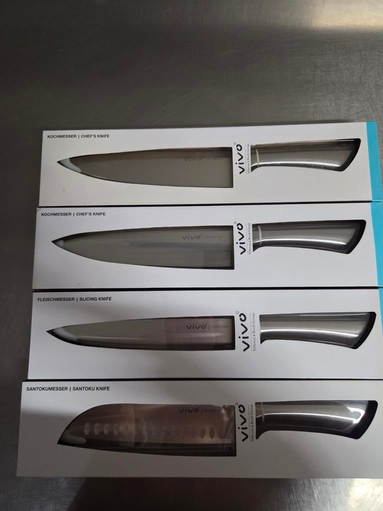 Nieuwe Villeroy & Boch messen, Huis en Inrichting, Keuken | Bestek, Ophalen, Nieuw, Rvs of Chroom