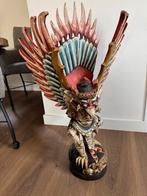 Groot Balinees handgesneden houten Garuda, Antiek en Kunst, Kunst | Beelden en Houtsnijwerken, Ophalen of Verzenden