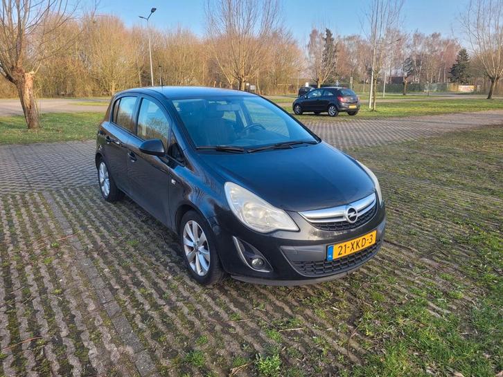 Opel Corsa 1.2 16V 5D 2012 Zwart, Auto's, Opel, Particulier, Corsa, ABS, Airbags, Airconditioning, Alarm, Bluetooth, Boordcomputer
