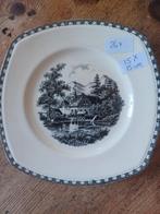 26 gebaksbordjes landschap societe ceramique Maastricht, Ophalen of Verzenden